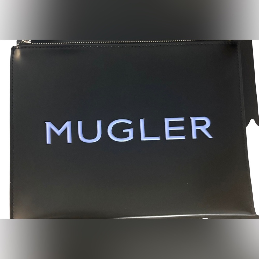 Thierry Mugler Black Satchel with Contrasting Logo
